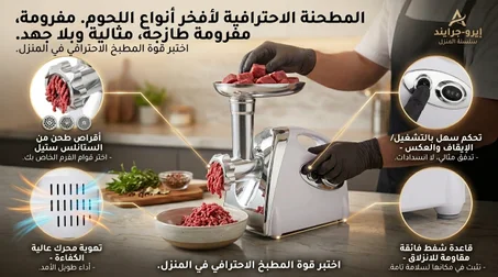 آلة فرم اللحم الكهربائية