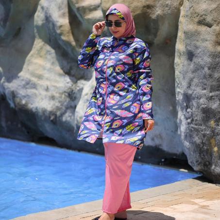 بوركيني أنيق وعملي لصيف مريح ومحتشم 3 بياس 2025