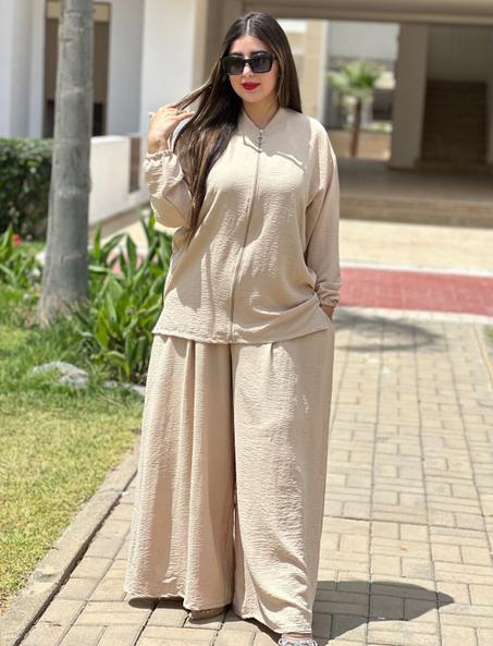 أنصومبل تركي 2 بياس ثوب كريب مكرش 2025