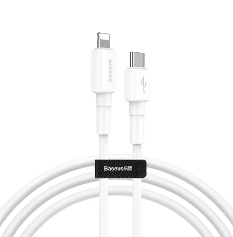 BASEUS MINI WHITE TYPE-C TO IP CABLE