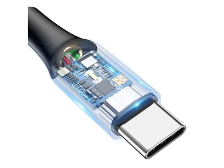 BASEUS CABLE C-SHAPED LIGHT INTELLIGENT POWER-OFF TYPE-C