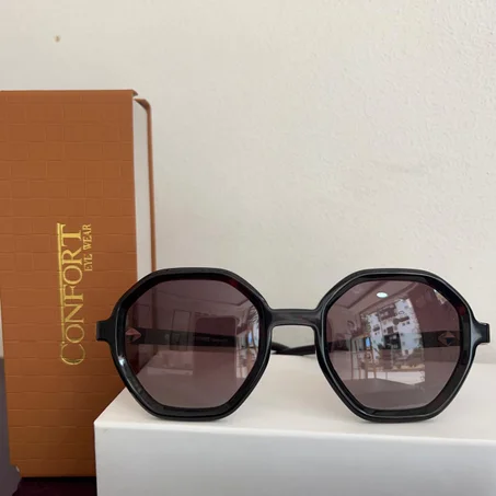 CONFORT RONDE MARRON ET NOIR