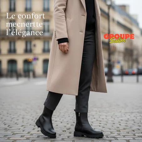 Bottines Chelsea Noires Femme