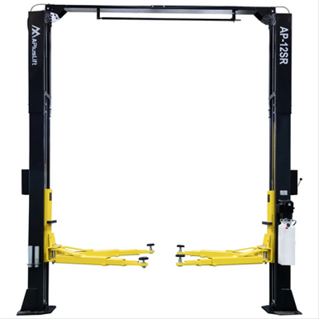 APlusLift 12,000LB 2-Post Overhead Single Release Direct Drive Car Lift with 3 Year Warranty - AP-12SR - Apluslift