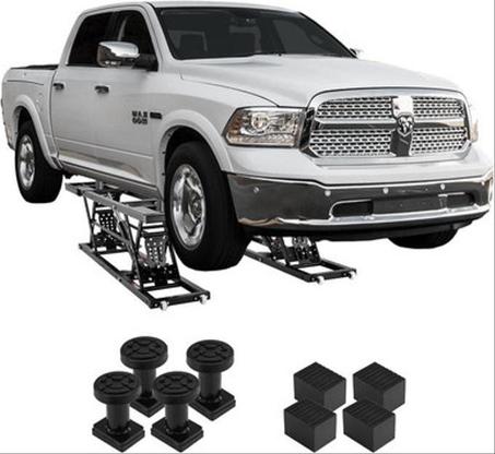 VEVOR Car Lift, 7,000 LBS Capacity Portable Car Lift, 26.8" Max. Height, with Extended-Length Plates, Heavy-Duty Carbon Steel Truck Lift with 120V Power Unit, Auto Car Jack Lifts for Home Gar