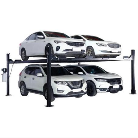 APlusLift 9,000LB 4-Post Double Deck Parking Storage Car Lift - HW-9KDP - Apluslift