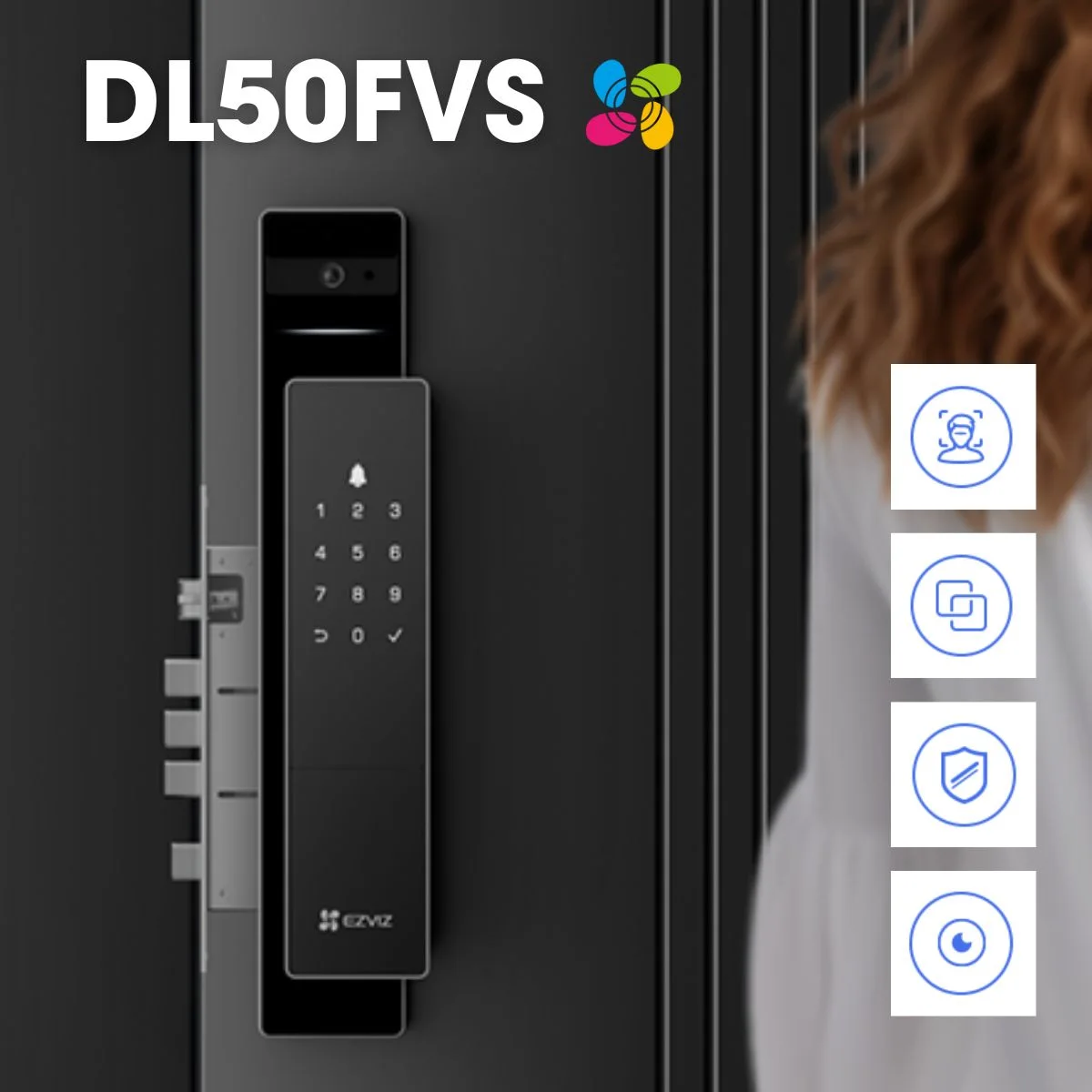 EZVIZ DL50FVS Serrure connectée à reconnaissance faciale