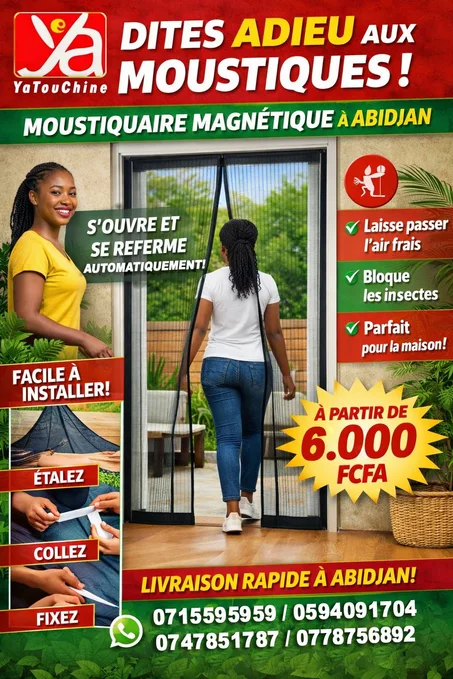 Moustiquaire Anti-Moustiques – Protection Totale Jour & Nuit  PORTE