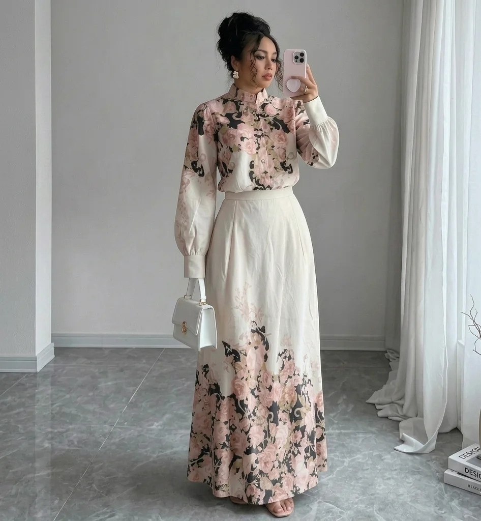 طقم الورود الأنيق (قطعتين)