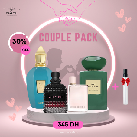 Couple pack (erba pura + Born in roma intense + burrebery her + vert malachite)