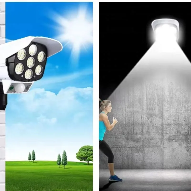 كشاف طاقة شمسية بحساس حركة - إضاءة قوية بدون كهرباء و الأمان الليلي