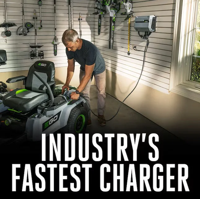 EGO POWER+ Z6 52-in 56-volt Lithium ion Electric Zero-turn riding lawn mower with ( 6 ) 12 Ah Batteries ( Charger Included )