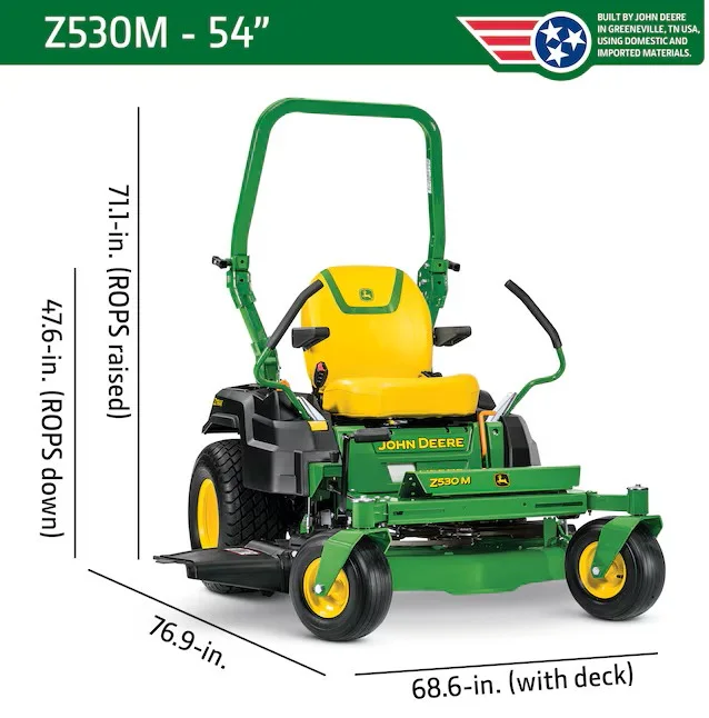 John Deere Z530M 54-in 24 -HP V-twin Gas Zero-turn Riding Lawn Mower