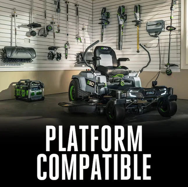 EGO POWER+ Z6 52-in 56-volt Lithium ion Electric Zero-turn riding lawn mower with ( 6 ) 12 Ah Batteries ( Charger Included )