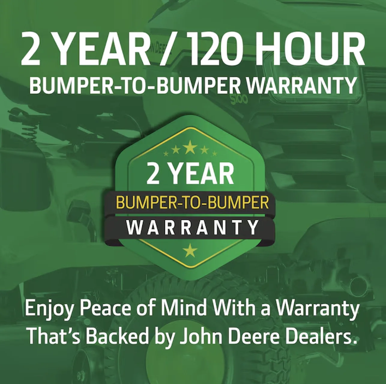 John Deere S100 Lawn Tractor – 17.5 HP Riding Lawn Tractor with 42-in Edge™ Mower Deck