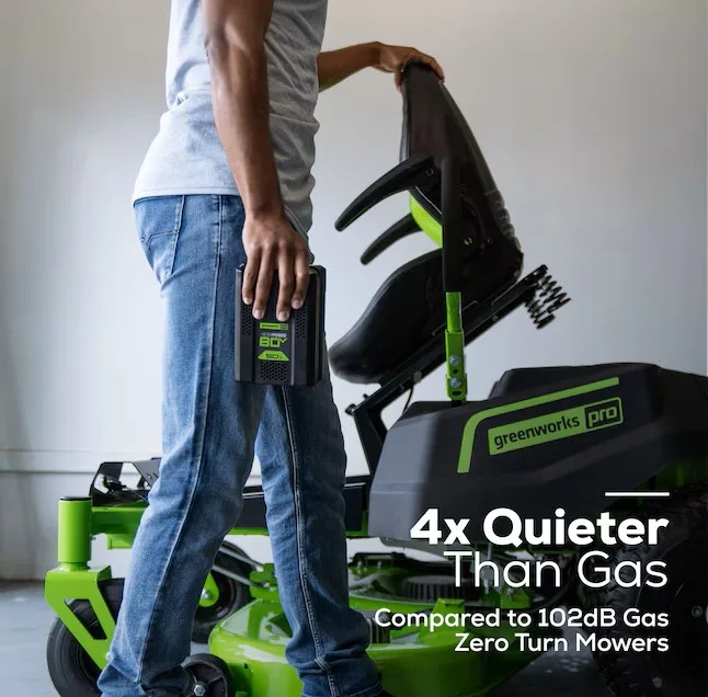 Greenworks Pro Crossover Zero Turn 42-in 24 -HP Brushless motor Battery Zero-turn Riding Lawn Mower (CARB)