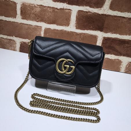 GUCCI GG Marmont Leather Womens Shoulder Bag