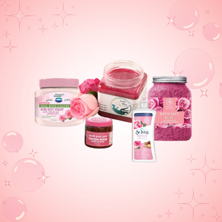 عناية الجسم بالورد