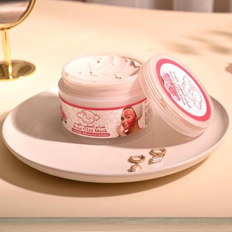 ماسك الطين بالورد – طبيعي% 100 (100g)