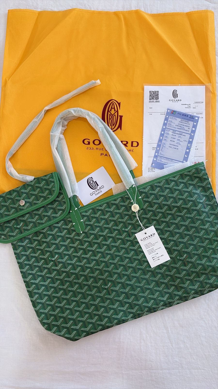 SAC GOYARD VERT