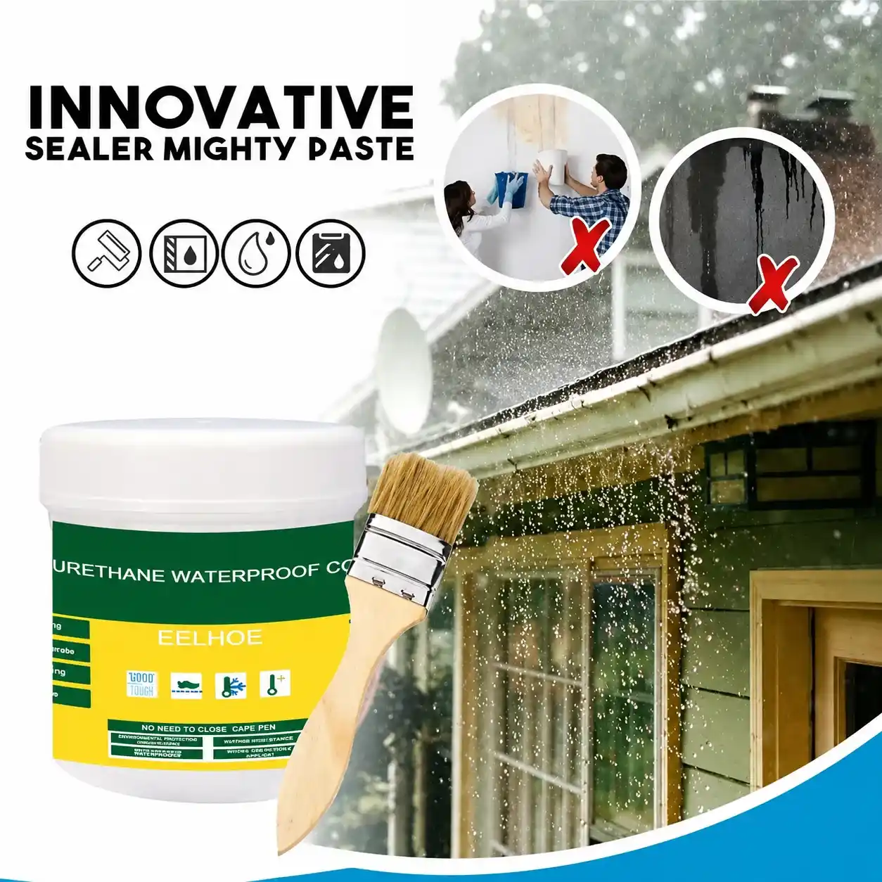 طلاء عازل للتسربات والشقوق