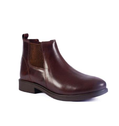 Chaussure DEMI BOOTS cuir véritable (MARRON CHOCO)