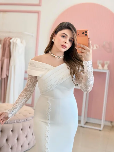 Robe blanche dantelle