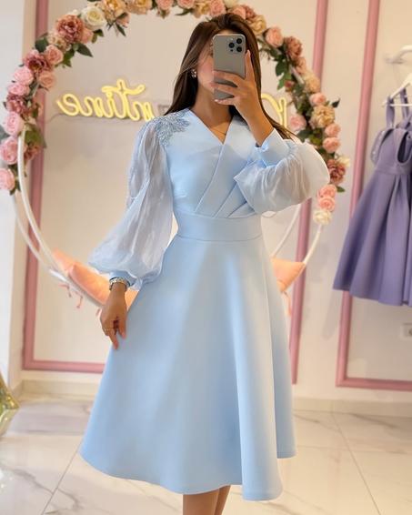 Robe prencesse bleu ciel