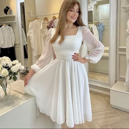Robe midi mousseline