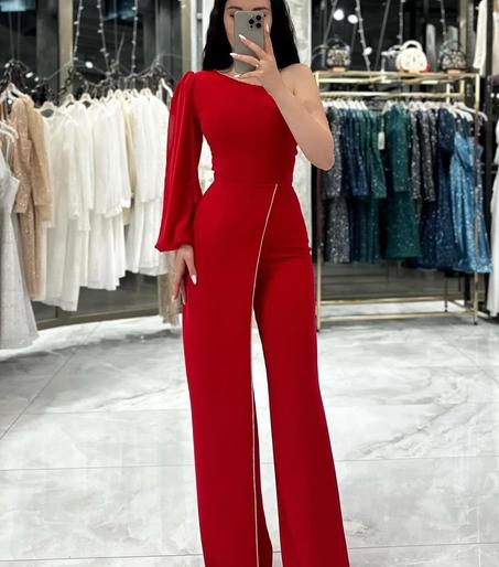jumpsuit rouge