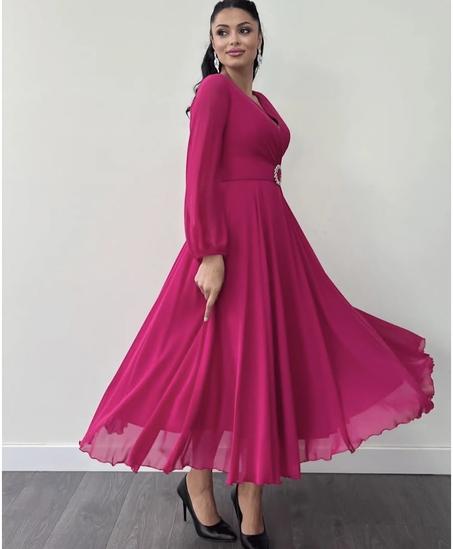 Robe fuchsia