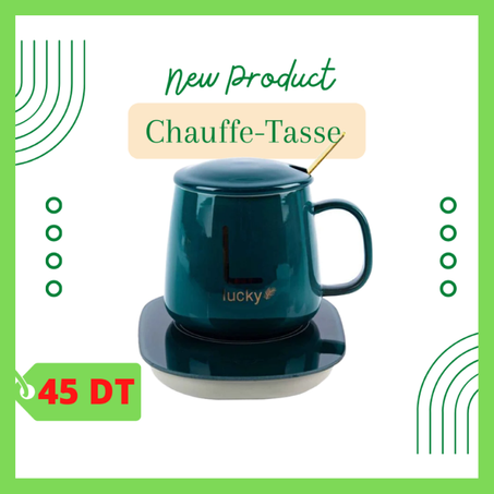 Chauffe-tasse avec tasse céramique