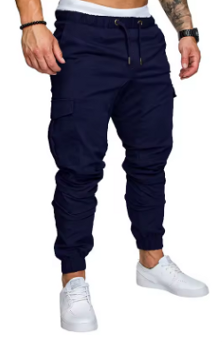 السراويل رقيقة موضة عادية بنطال رياضي 2025 الشارع الشهير البضائع السراويل الرجال متعددة جيوب بنطلون اللياقة البدنية صالات رياضية Sweatpants رجالي