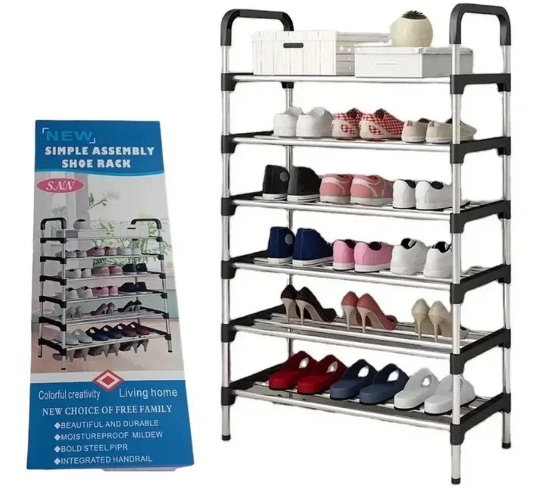 رفوف الأحذية من 6 طبقات لتنظيم وتخزين الأحذية بجودة ممتازة
