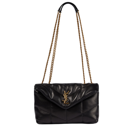 SAINT LAURENT PUFFER TOY QUILTED LEATHER SHOULDER BAG
