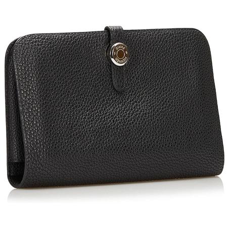 HERMÈS BLACK DOGON DUO WALLET