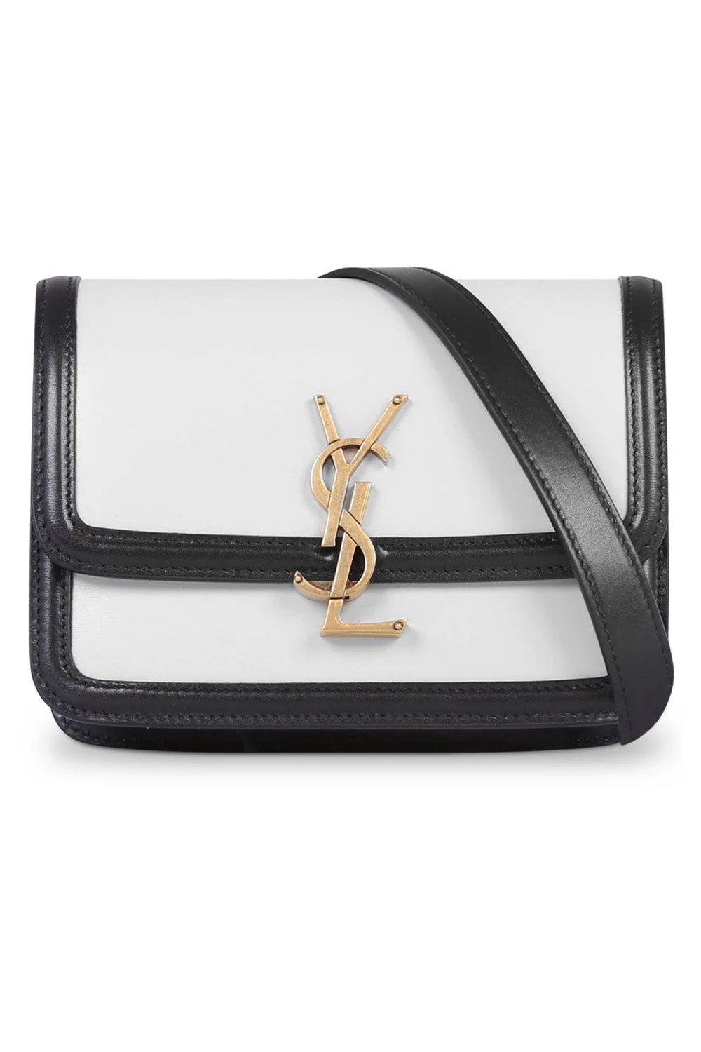 SAINT LAURENT SOLFERINO SATCHEL IN BOX CREMA SOFT/BLACK