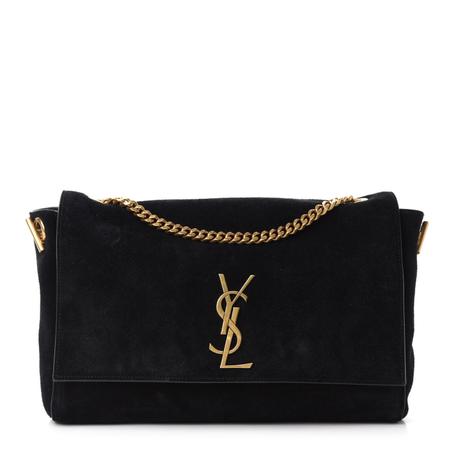SAINT LAURENT SMOOTH CALFSKIN SUEDE MEDIUM REVERSIBLE