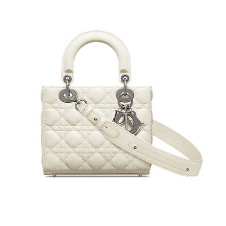 SMALL LADY DIOR MY ABCDIOR LATTE CANNAGE LAMBSKIN