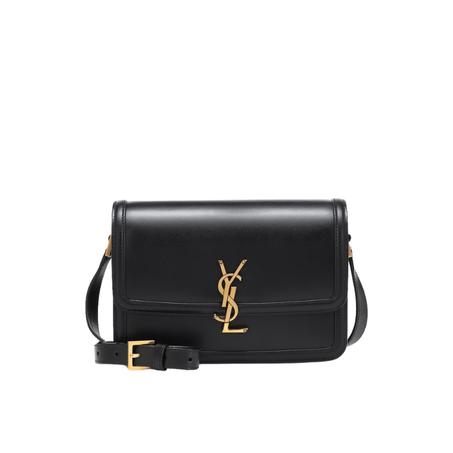 SAINT LAURENT SMALL SOLFERINO CROSSBODY BAG BLACK