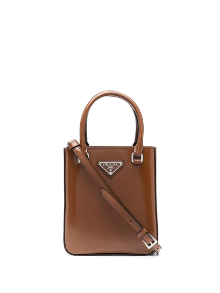 PRADA SMALL BRUSHED TOTE BAG