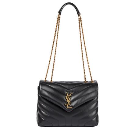 SAINT LAURENT LOULOU SMALL LEATHER SHOULDER BAG