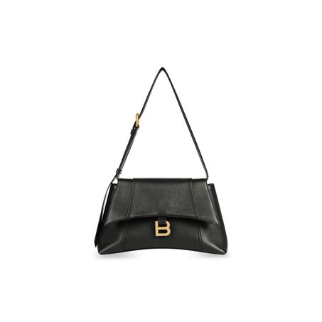 BALENCIAGA HOURGLASS LEATHER BELT WAIST BLACK