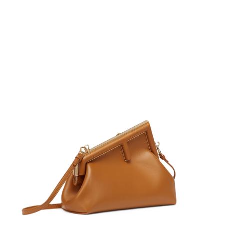 FENDI FIRST SMALL BROWN LEATHER