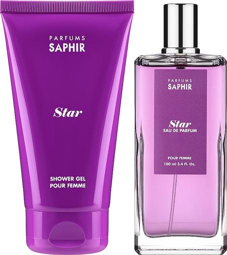(eau de parfum/100ml + gel douche/150ml)SAPHIR PARFUMS STAR