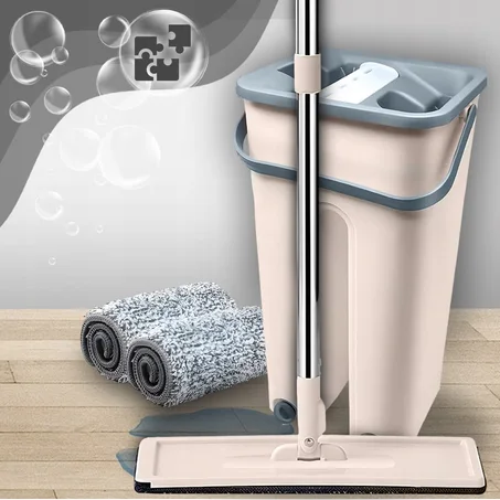 ممسحة المايكروفايبر الفعالة  مع رأس دوار 360 درجة