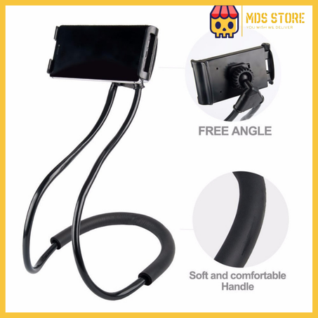 Support lazy 360 ° Flexible Suspendus Cou Support de Téléphone