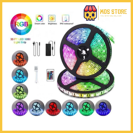 Kit Ruban LED RGB - 16 couleurs - 4 modes - 5 m