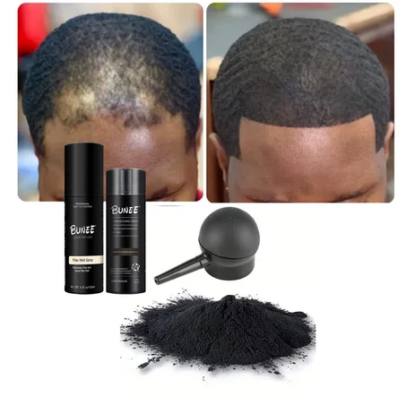 Des cheveux plus denses instantanément – effet naturel garanti | Fibres + spray longue tenue 💧waterproof (Livraison 1000fr à Abidjan)