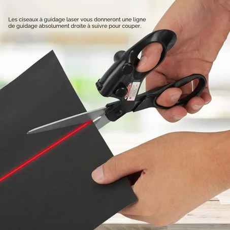 ✂️ Coupez, mesurez et travaillez avec plus de précision. — Ciseaux à guidage laser 🔴 | 🚚 Livraison 1000F à Abidjan.